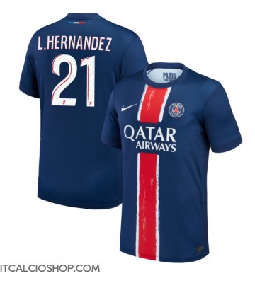 Paris Saint-Germain Lucas Hernandez #21 Prima Maglia 2024-25 Manica Corta